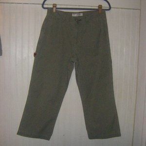 Tommy Hilfiger Olive Green Crop Pants 8